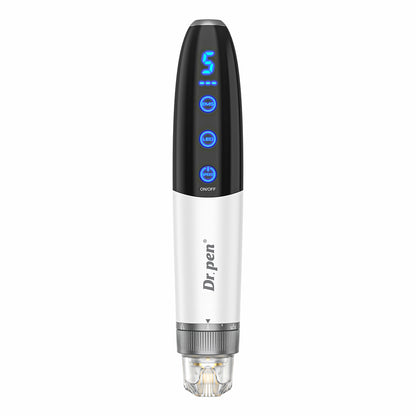 Bio Pen Q1S microneedling-stylo avec écran LED, modes ajustables et tête de précision pour un rajeunissement professionnel de la peau et une stimulation du collagène.