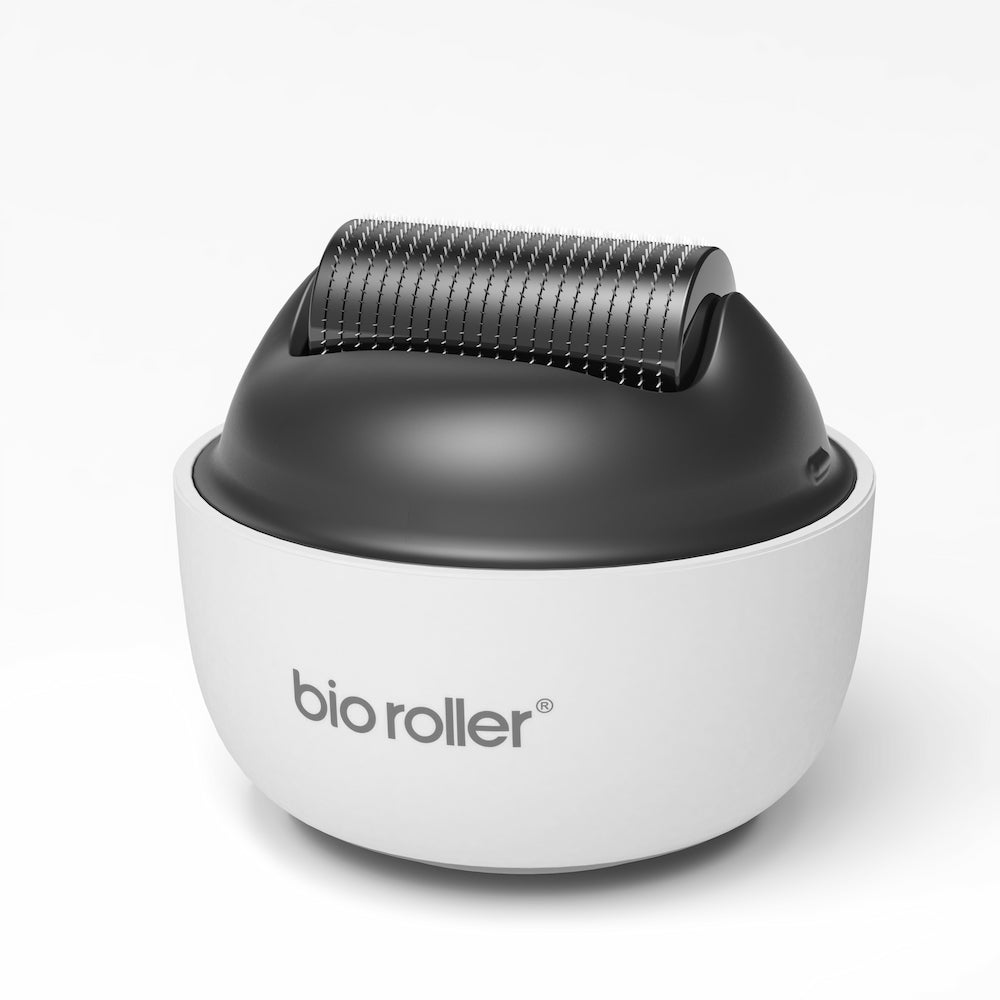 Bio Roller G4 microneedling-roller avec des aiguilles de 0,75 mm pour une amélioration de la texture de la peau, une production accrue de collagène et une absorption efficace des sérums.