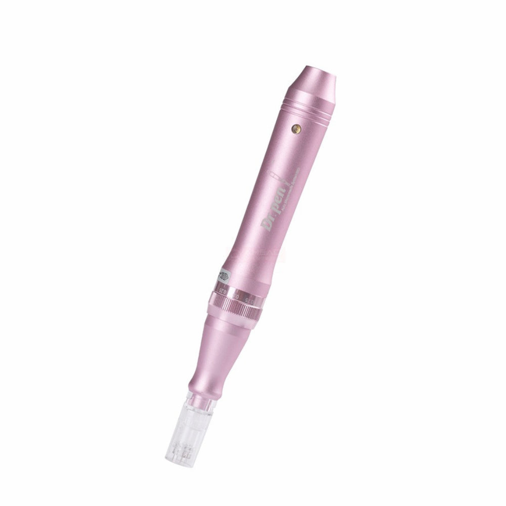 Dr. Pen M7 stylo rose microneedling pour traitement professionnel de la peau et stimulation du collagène.