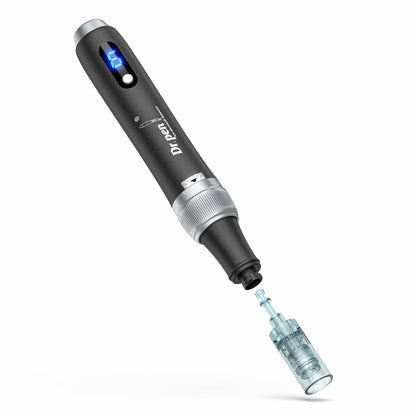 Dr. Pen M7S microneedling dermapen en noir avec tête d'aiguille amovible pour traitement professionnel de la peau.