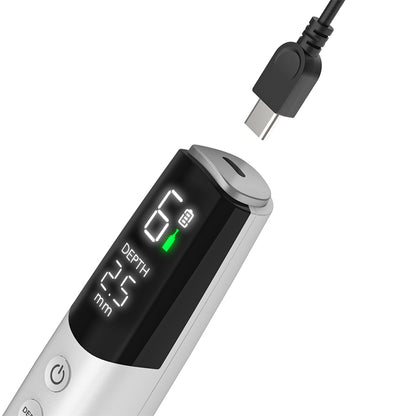 Dr. Pen M9 avec chargement USB-C, écran numérique et profondeur d’aiguille réglable pour une microneedling sans fil.